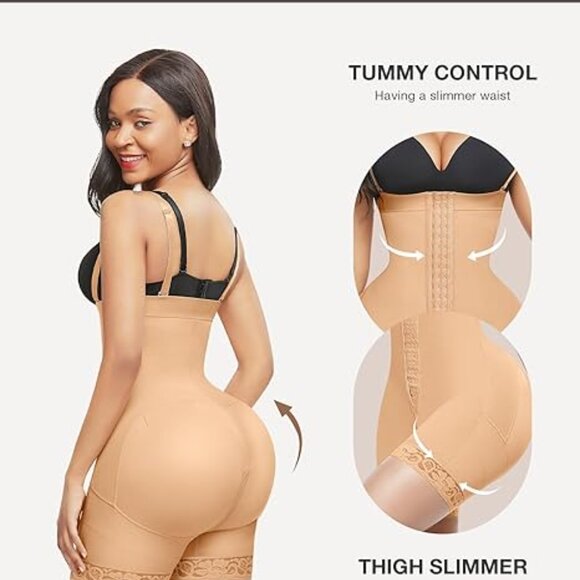 Lover-Beauty Fajas Colombianas Shapewear Tummy Control Butt Lifting Bodysuit 3XL - Picture 2 of 6